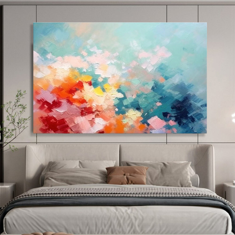 Pastel Abstract Mosaic Painting for Charming Spaces YHT057