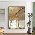 Golden Barn Abstract Painting for Autumn - Themed Restaurants GAB1308
