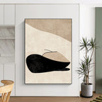 Beige Minimalist Geometric Art - Calm Abstract Composition GAB0436