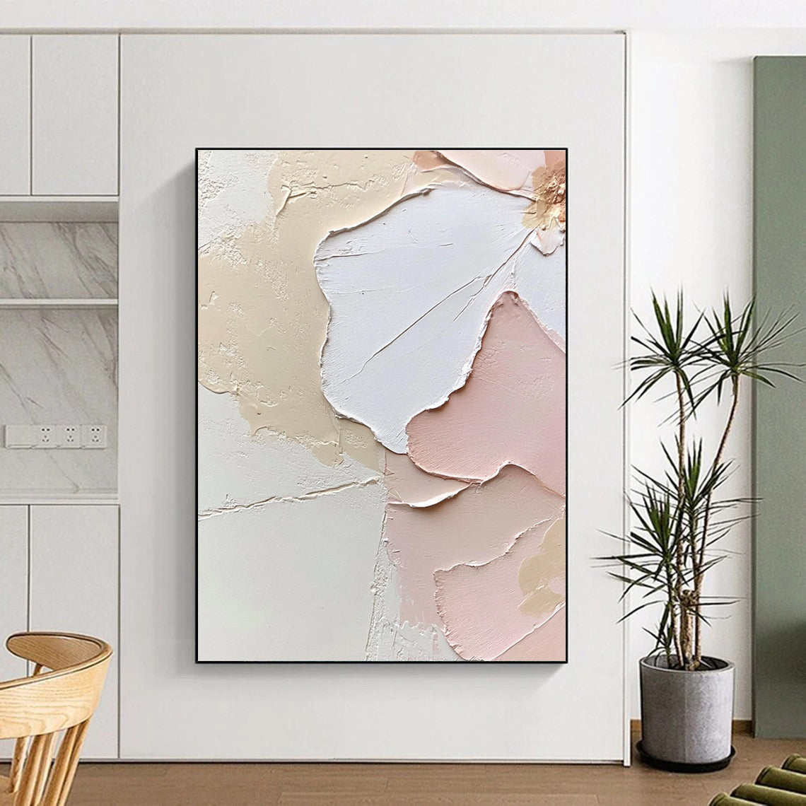 Pastel Abstract Petals Painting with Delicate Beauty WINK427