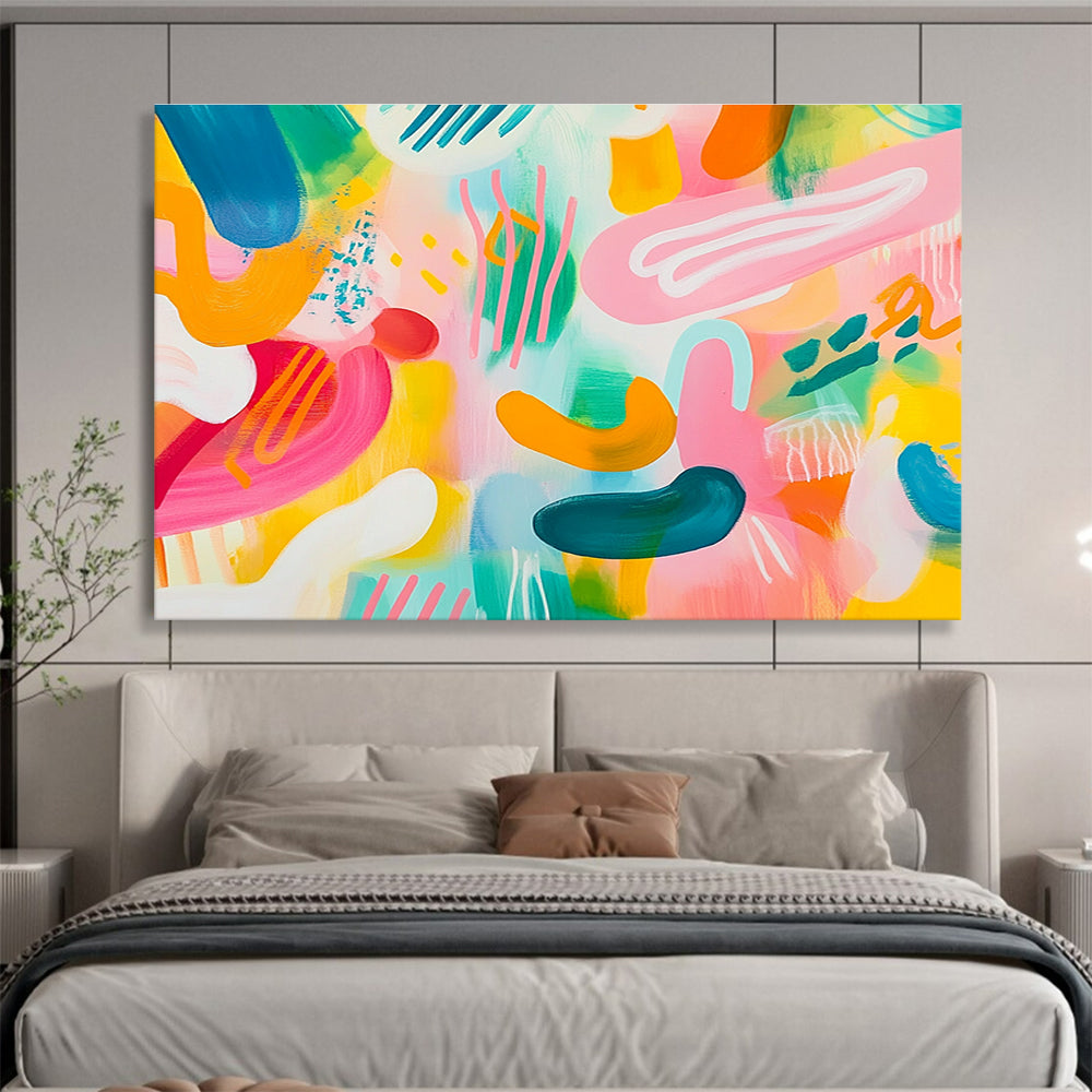 Colorful Playful Abstract  Joyful Creative Energy ABS074