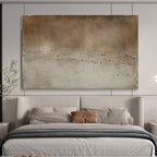 Neutral Textured Abstract Painting for Minimalist Art Galleries YHT257