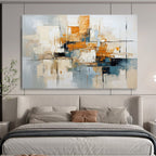 Neutral Abstract Composition Painting for Minimalist Spaces YHT006