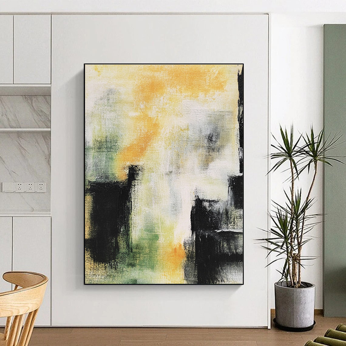 Colorful Abstract Haze Painting with Dreamy Atmosphere WINK435