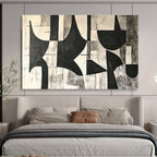 Black - White Geometric Abstract  Timeless Contrast ABS108