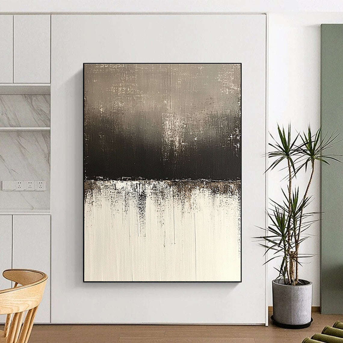 Gradient Textured Abstract Painting for Industrial - Styled Spaces GAB1100