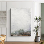 Subtle Misty Landscape Abstract for Minimalist Studies HENG222