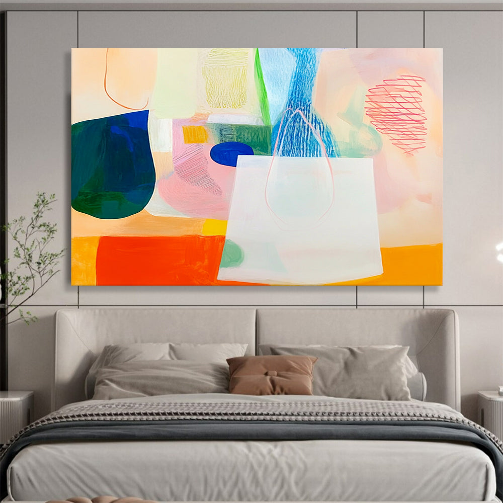 Pastel - Colored Abstract  Soft Whimsy ABS109