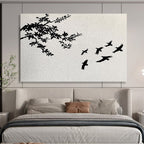 Black Branches and Birds - Serene Silhouettes ABS026