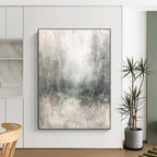 Misty Forest Landscape Abstract Painting of Ethereal Nature GAB0203