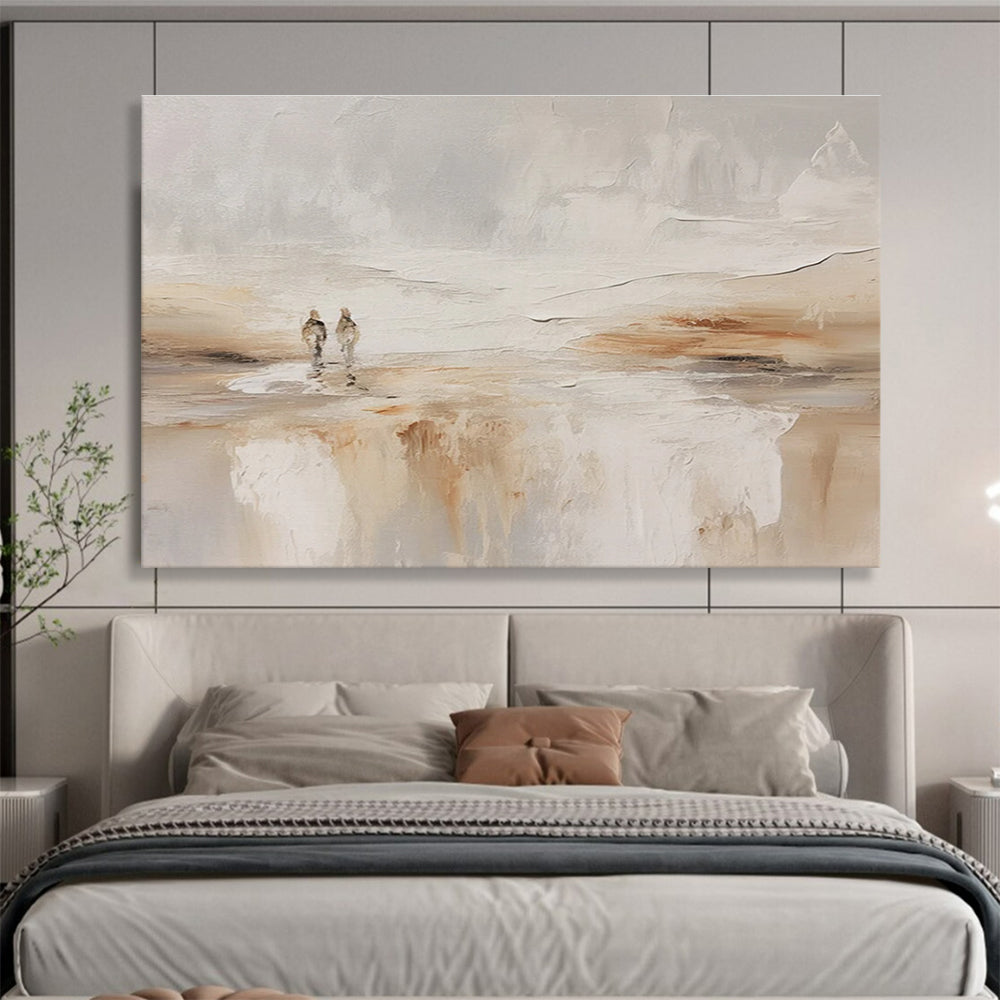 Two Figures in Abstract Landscape Painting for Romantic Spaces YHT079