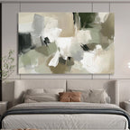 Neutral Tones Abstract Painting with Subtle Harmony ABS404