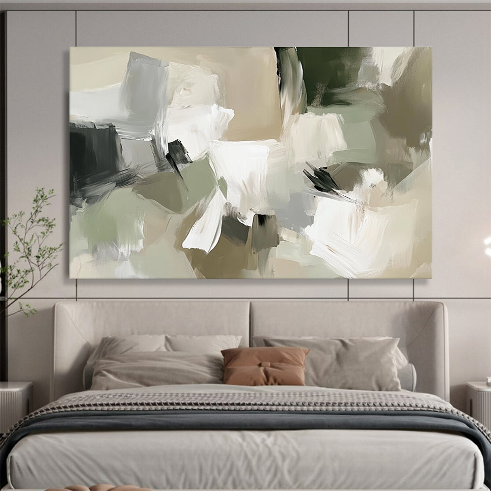 Neutral Tones Abstract Painting with Subtle Harmony ABS404