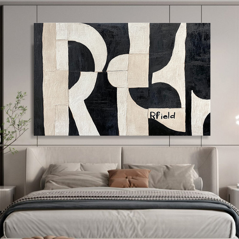 Black and White Geometric - Architectural Abstraction ABS018