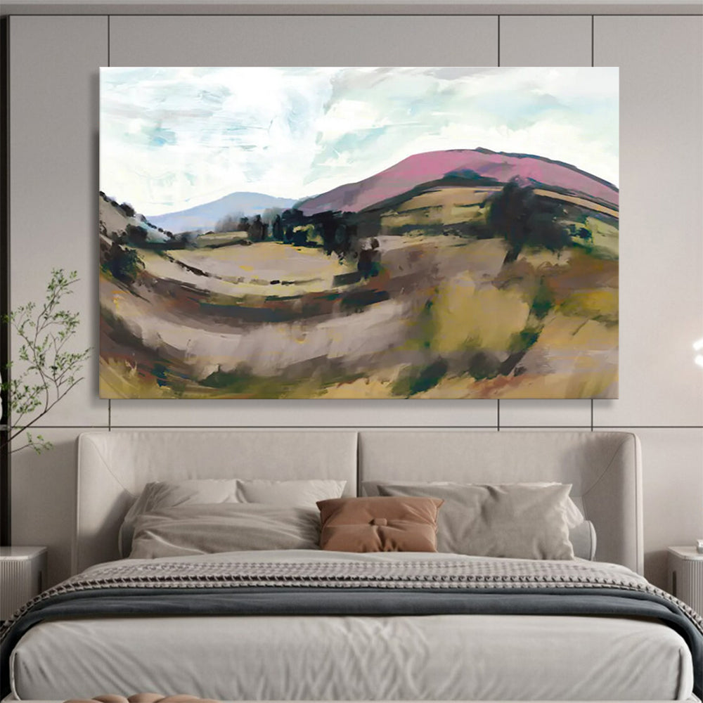 Colorful Mountain Abstract Painting for Adventure - Themed Spaces YHT126