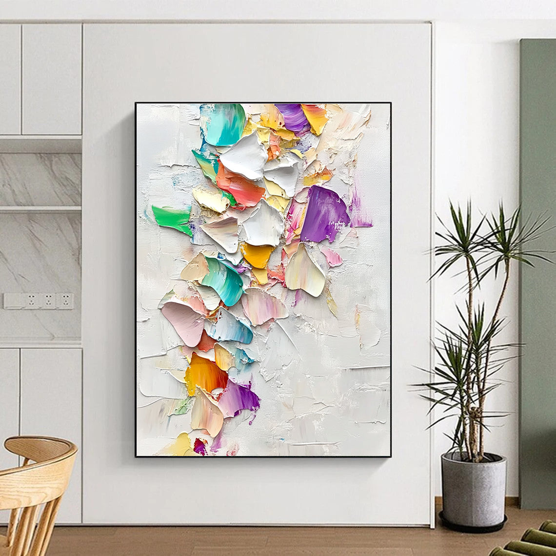 Colorful Fragment Abstract Painting with Whimsical Creativity WINK484