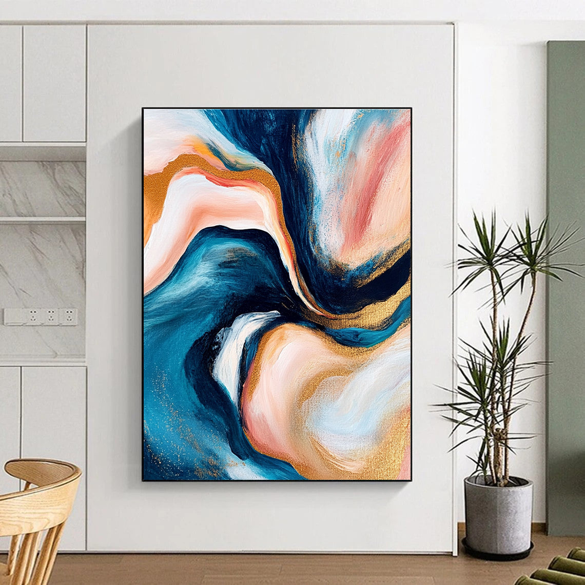 Fluid Color Abstract Painting with Dreamy Flow WINK782