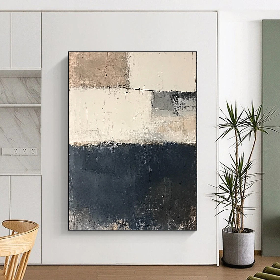 Neutral Tones Abstract Painting with Subtle Layers WINK530