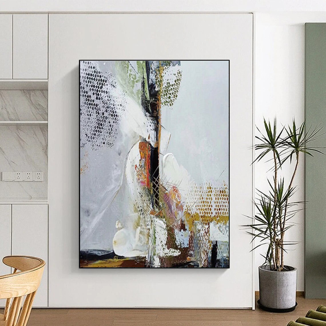 Intricate Abstract Design Abstract Painting for Modern Art Galleries HENG043