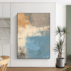 Earthy Tones Abstract Painting with Rustic Calm WINK334