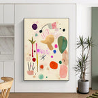 Abstract Colorful Shapes Painting for Bohemian - Style Kids’ Rooms GAB1326