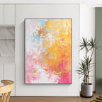 Colorful Abstract Blend Painting with Vibrant Harmony WINK331