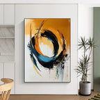 Dynamic Swirls Abstract Painting for Energetic Studios GAB1086
