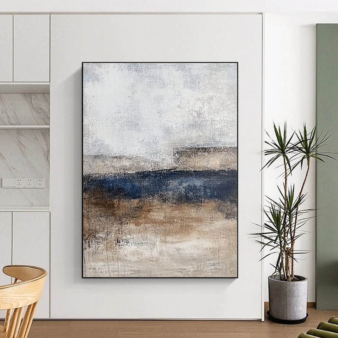 Neutral Tones Abstract Painting with Subtle Sophistication WINK340