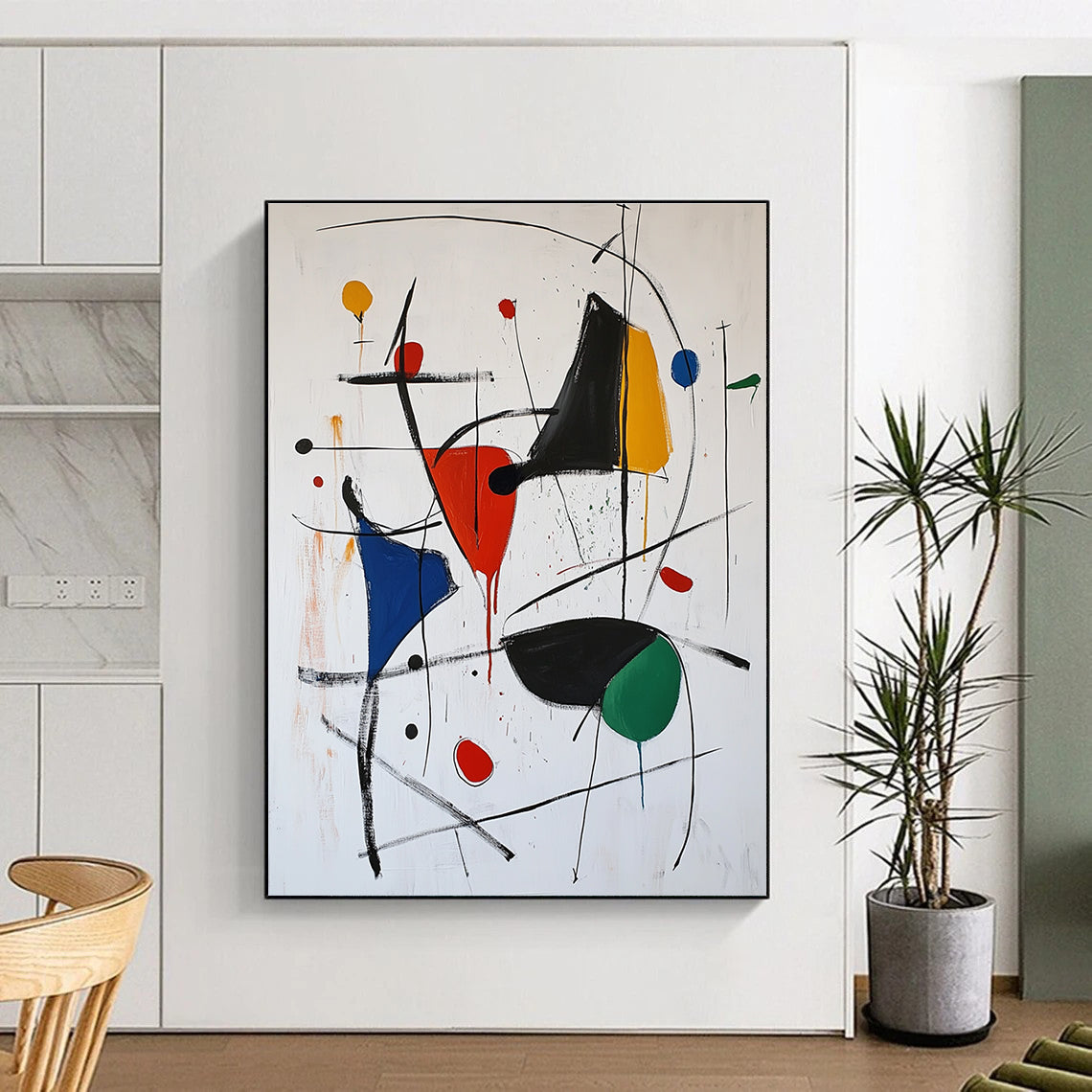 Colorful Drip Abstract Painting for Bohemian - Style Studios GAB0845