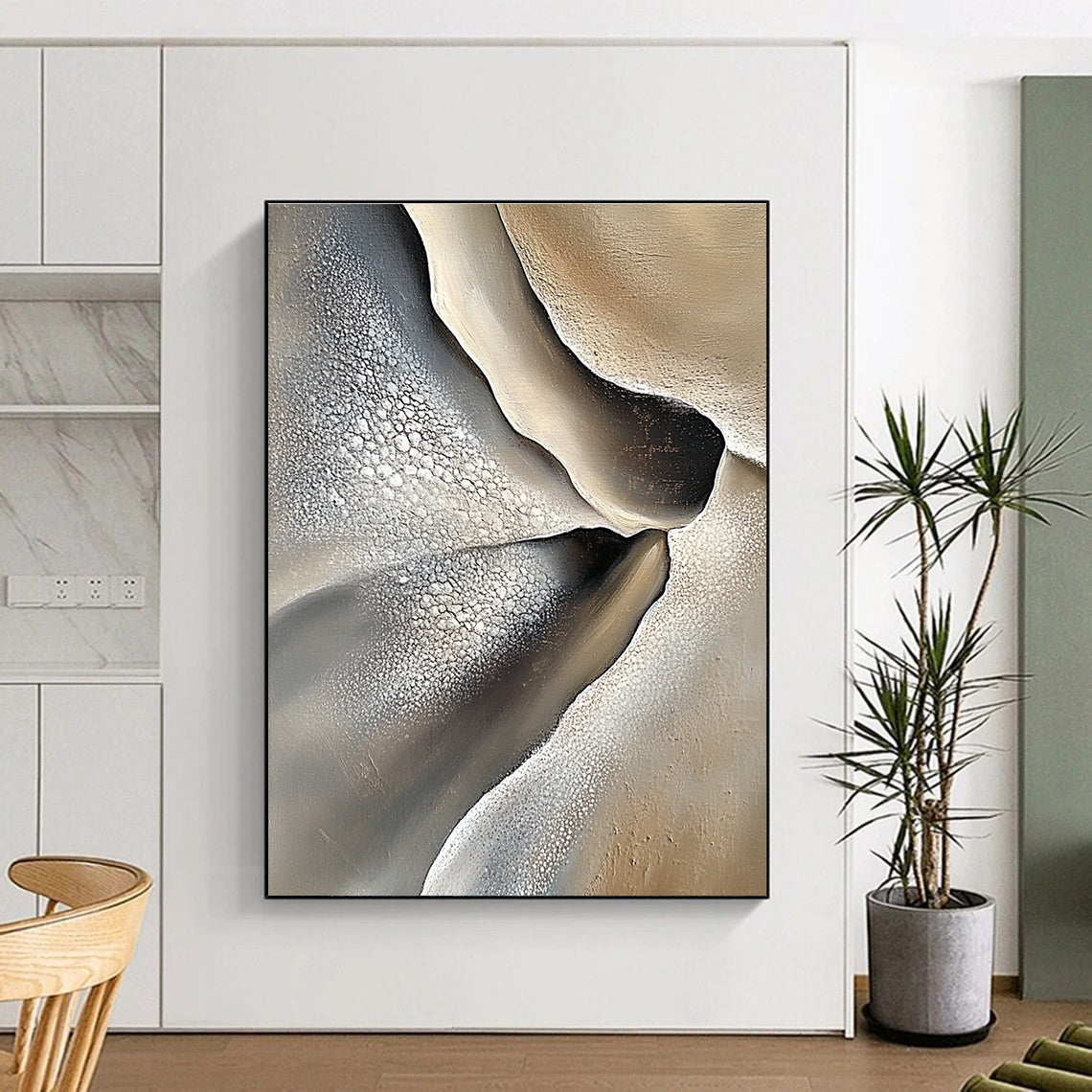 Textured Desert Abstract Painting for Southwest - Inspired Restaurants GAB1018