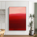 Red Gradient Abstraction Painting with Intense Emotion WINK167