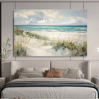 Coastal Beach Abstract Painting for Seaside Resort Lobbies YHT401