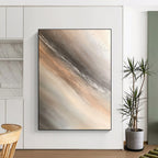 Metallic Tones Abstract Painting with Subtle Shimmer WINK794