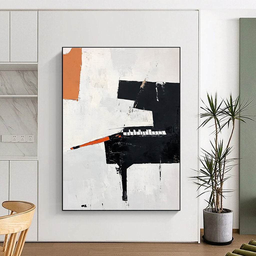 Abstract Piano Art Creative Musical Abstract Painting GAB0228