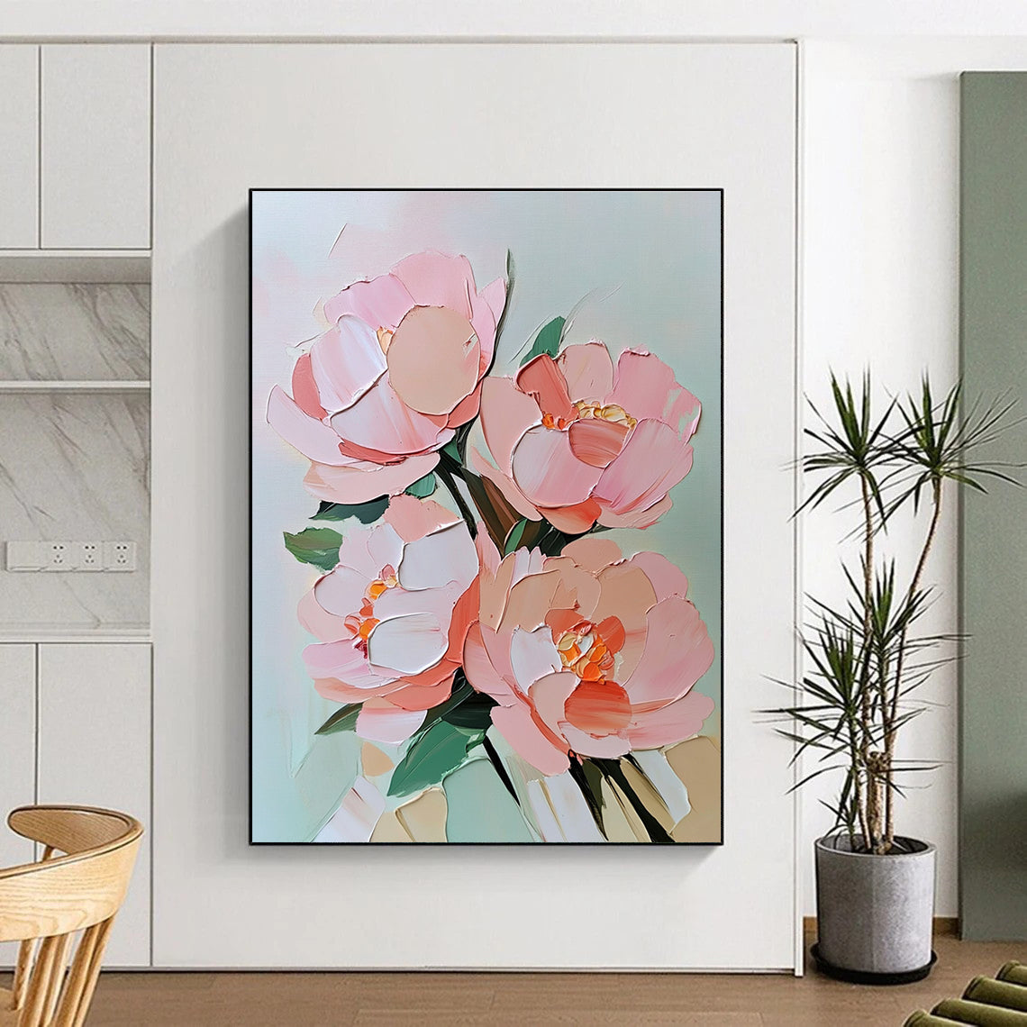 Another 3D Pink Flower Bouquet Artistic Painting for Romantic Interiors GAB1458