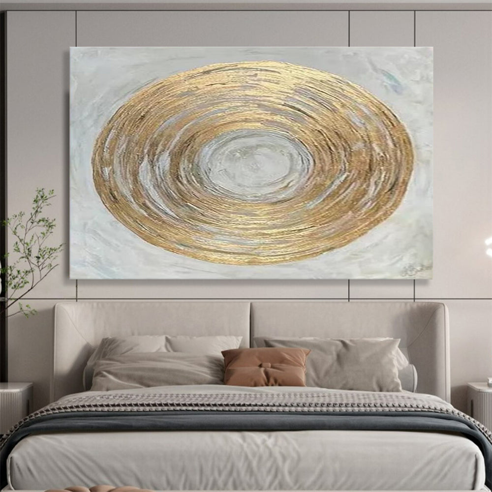 Golden Spiral Abstract Painting for Artistic Focal Points YHT108