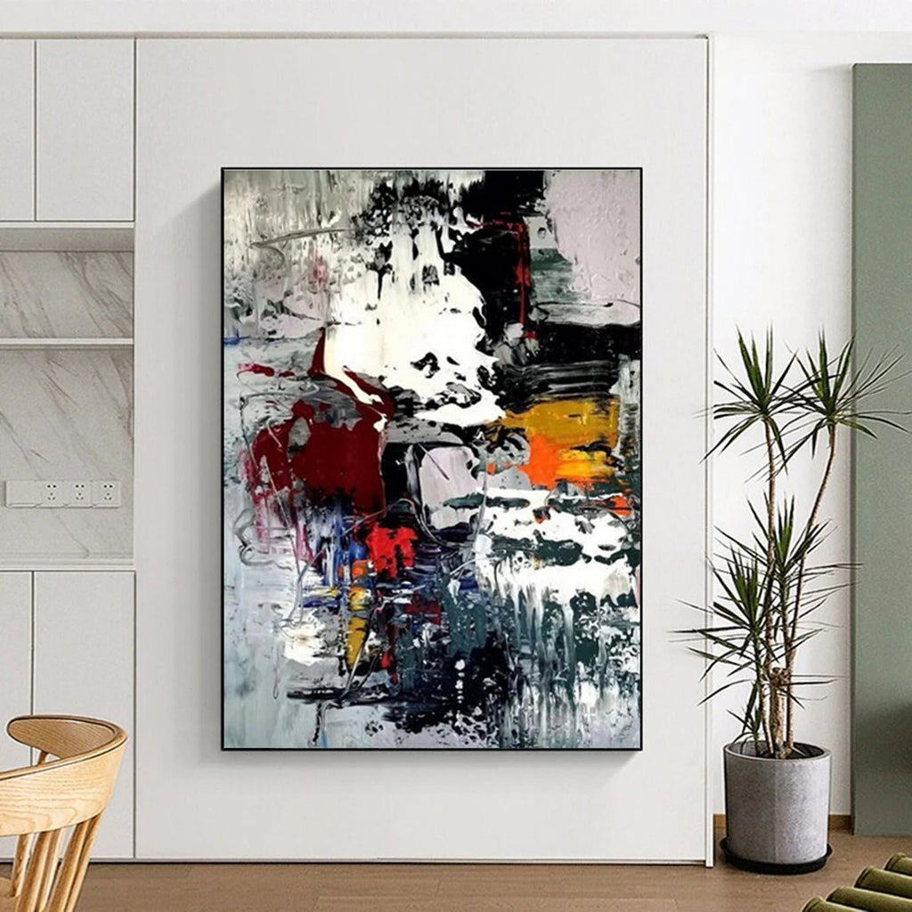 Colorful Dynamic Abstract Painting for Creative Coworking Spaces HENG391