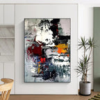 Colorful Dynamic Abstract Painting for Creative Coworking Spaces HENG391