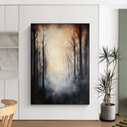 Misty Forest Abstract Painting for Mysterious Vibes GAB0727