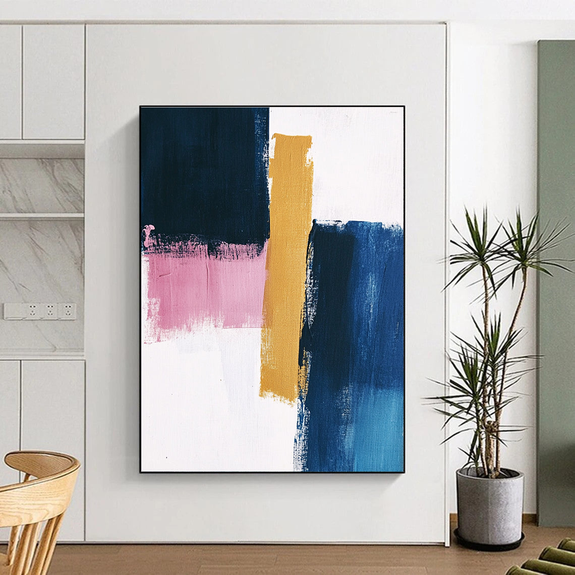 Color - Block Abstract Painting with Vibrant Hues WINK855