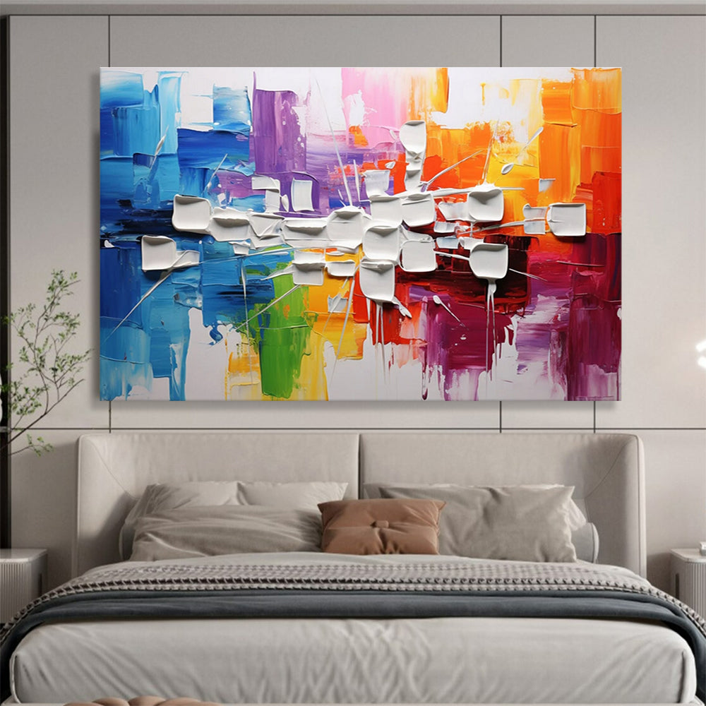 Colorful 3D Abstract Painting for Contemporary Art Galleries YHT297