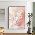 Pink and Gold Abstract Elegant Abstract Painting GAB0361