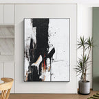 Black and White Heels Abstract Painting for Fashion - Forward Boutiques GAB0853