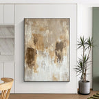 Neutral Tones Abstract Painting with Timeless Elegance WINK769