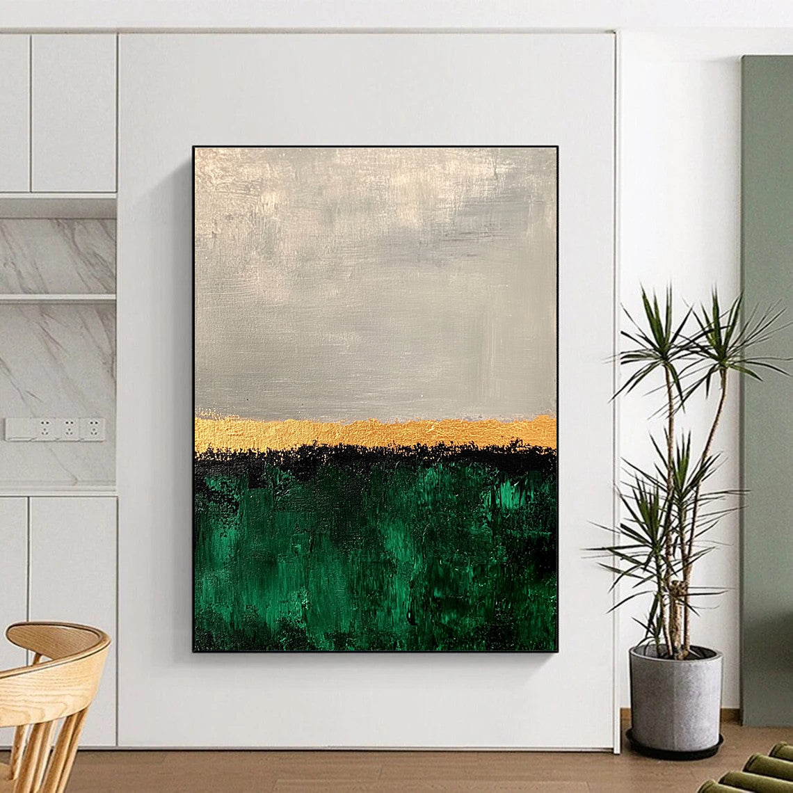 Landscape - Inspired Abstract Painting with Earthy Tones WINK819