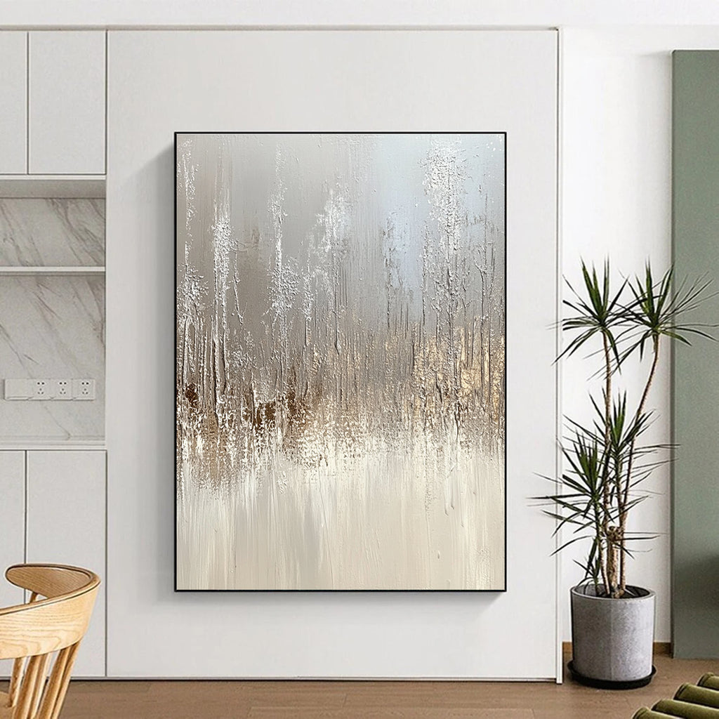 Textured Gray Landscape Abstract Painting GAB0304