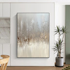 Textured Gray Landscape Abstract Painting GAB0304