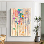 Colorful Dot Abstract Cheerful Abstract Painting GAB0367
