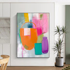 Still Life Abstract Painting for Contemporary Kitchen Dinettes GAB1219