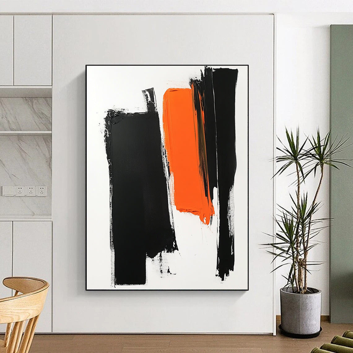 Bold Brushstrokes Abstract Painting with Raw Expression WINK187